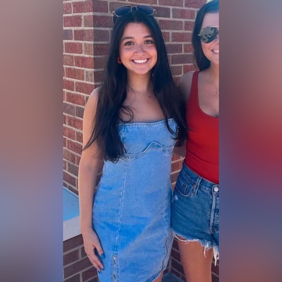 Denim mini dress - Picture 3 of 3